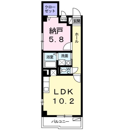 北巽駅 徒歩9分 2階の物件間取画像